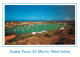 Oyster Pond, St Maarten, Netherlands Antilles Postcard Posted 1993 Stamp - Saint-Martin