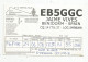 Cp , Carte QSL , Espagne , BENIDORM , Blasons , EB5GGC , Spain , 2 Scans , Balcon Del Mediterraneo - Autres & Non Classés