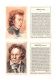 ILLUSTRATION De CHOPIN Et  BEETHOVEN  -LOT DE 2 - COMITE NATIONAL De PROPAGANDE Pour La MUSIQUE - Dos Vierge   - 2 Scans - Musique Et Musiciens