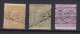 N° 47 50 Et 52 Annulation Roulette / Rol Stempel - 1884-1891 Leopold II