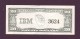 Test Note  " IBM" 20 $, , Both Sides ,used Very Rare - Other & Unclassified
