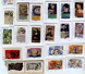 Delcampe - Lot De 131 Timbres FRANCE Oblitérés Collés - Série Et Thèmes Variés BD Sport Monument Ville Personnalités Art Animaux .. - Autres & Non Classés