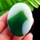 624 - Agata - Cabochon Verde E Bianco - Agaat