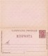 REGNO ITALIA &ndash; C. P. RE UMBERTO I - BIGOLA III TIRATURA - CATALOGO FILAGRANO "C19" MILLESIMO 91 CON RISPOSTA - NUO - Interi Postali