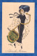 CPA Illustrée Par NAILLOD - Sabretache Moderne - RARE - Femme élégante Chapeau Fashion Mode Robe Dress Woman Design Hat - Naillod