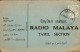 GRANDE BRETAGNE / MALAISIE - Carte De Radio De Bruas En 1956 - A Voir - L  4174 - Malayan Postal Union