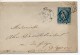 FRANCE - 1863 - Napoléon Iii - N° 22 - 20 C. Bleu Sur Enveloppe - Oblitération Gros Points - 1849-1876: Période Classique