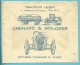 200 Op Brief Met Stempel GENT, Verso Geillustreerd TRACTEUR - CHENARD & WALCKER - VOITURES TOURISME & SPORT - 1922-1927 Houyoux