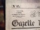 LA GAZETTE DU LIMOUSIN , JEUDI 5 AVRIL1834, Gazette Locale Et  Nationale - Other & Unclassified