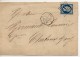 FRANCE - 1857 - Napoléon Iii - N° 14Aa - 20 C. Bleu Foncé Sur Lettre Avec Losange (Bureau De Quartier) - 1849-1876: Période Classique