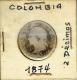 COLOMBIA 2 Decimos 1874 - Medellin - Very Rare Silver Coin - Colombia