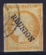 Reunion : Yv Nr 11 Used Obl    1891 Surcharge 15mm * 2.5 Mm - Gebraucht