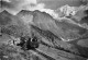 74-LES HOUCHES- LE TRAIN DU MONT-BLANC ET L´AIGUILLE DE BIONNASSAY - Les Houches