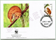 Enveloppe + Carte Postale FDC - République Du Congo (1998) - WWF (N° YT Du Timbre 1053) - Arctocèbe De Calabar - FDC