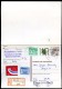 BERLIN P124 I Antwort-Postkarte EINSCHREIBEN Halle 30.07.1990 - Postcards - Used