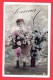 Cachets De Moulins ( Kr. Metz) Du 02.03.1909 Sur CP Enfant, Bouquets - Storia Postale