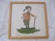 Goofy   Disney  Kruissteek Cross Stitch  Ingelijst En Cadre Afm. 24x24cm - Stickarbeiten