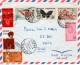 Gabon, Centeraafricaine, Congo, Tchad-Israel 1963 "Fish, Flowers, Butterfly++" 7 Stamps Mailed Cover 7 - Gabon