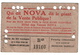 TRAMWAYS Carte De 20 Voyages Avec Pub Hôtel Des Ventes NOVA, Tramways Bruxellois, 1945 - 2 Scans - Europe