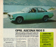 *1976 : Document, OPEL ASCONA 1600 S Au Banc D'essai (Performance, Sécurité Et Confort, Conclusion) - Non Classés