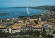 51004- GENEVE- PARTIAL PANORAMA, WATER JET, HARBOUR, SHIP - Genève