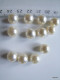 Lot De 10 Jolies Perles à Demi-percées Environ 10 Millimètres Blanc Crème Imitation Perle De Culture  Attention Ces Joli - Pearls