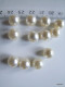 Lot De 10 Jolies Perles à Demi-percées Environ 10 Millimètres Blanc Crème Imitation Perle De Culture  Attention Ces Joli - Perles
