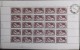 FRANCE 1937 - FEUILLE COMPLETE Du N° 356 -  DATEE 05.08.1937 - 25 TIMBRES NEUFS**LUXE - Full Sheets