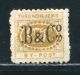 NORWAY TRONDHEIM CITY POST BRAEKSTED OVERPRINT 1870 - Local Post Stamps