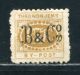 NORWAY TRONDHEIM CITY POST BRAEKSTED OVERPRINT 1870 - Emisiones Locales