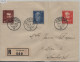 1932 Gotthardbahn 191-193/259-261 Recommandee La Brevine Pour Neuchatel FDC First Day Cover - Briefe U. Dokumente