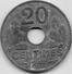 20 Centimes Zinc 1942 - Other & Unclassified