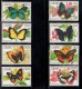 1990 Ghana Butterflies  Papillions Complete Set Of 8 & 2 Souvenir Sheets MNH - Ghana (1957-...)