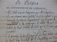 Extrait Préfet De L'hérault Condamnation D'A. Cros D'Agnes Conscrit Réfractaire Arrondissement De Saint Pons - Historische Documenten