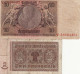 Reichsbanknote-20 Reichsmark+ Zwein Rentenmark. 2 Billets Vendus 5euros En L 'état. Photos Recto-verso - 20 Mark