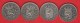 PAYS-BAS NETHERLANDS, 1 Gulden 1967, 1968, 1972, 1976 *2 Scannes* - Antilles Néerlandaises