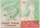 CALENDRIER  1941 ASPIRINE - Petit Format : 1941-60