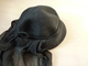 CHAPEAU   NOIR  DE DEUIL  AVEC FOULARD CREPE NOIR ATTACHE  (  90cm ) - Headdresses, Hats, Caps