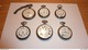 Lot Montres Gousset Pour Pièces : Régulateur, Boitiers Argent, Magnien Militaire, Décor Motocycliste, Ouvrier Besançon - Horloge: Zakhorloge