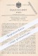 Original Patent - Therese Fellner In München , 1893 , Reinigung Der Schornsteine | Schornstein , Feuerung , Ofen , Öfen - Historische Dokumente