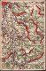 ! Alte Landkarten Ansichtskarte , Map, Wona Verlag, Nr. 829, Mit Görlitz, Seidenberg, Friedland, Lausitz - Landkarten