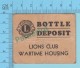 WWII Ticket From The Lions Club Wartime Housing Recycling Bottle Extremely Rare 2 Scans - 1939-45