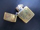 Ancien Briquet ZIPPO VENITIEN Bronzé Cartouche Vierge  Code: H VII - Zippo