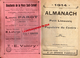 87 - LIMOGES - ALMANACH DU POPULAIRE DU CENTRE 1914- SOCIALISTE SOCIALISME- BOUCHERIE PAROT-NIVET-IMPRIMERIE NOUVELLE- - Documents Historiques