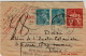 1942 CARTE PNEUMATIQUE 2F + 2 MERCURE 0.50F GRIFFE "LES PNEUMATIQUES PEUVENT ÊTRE RECOMMANDÉS......" / 7972 - Lettres & Documents