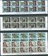 Christmas Island 1977 Famous Visitor Definitive Set 16 As Marginal Strips Of 10 , 15 With Harrison Imprint MNH - Christmas Island