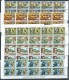 Christmas Island 1977 Famous Visitor Definitive Set 16 As Marginal Strips Of 10 , 15 With Harrison Imprint MNH - Christmas Island