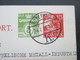Dänemark 1934 Ganzsache Mit Zudruck. Erhöhung Des Auslandsporto. Westfälische Metall Undustrie Lippstadt - Interi Postali