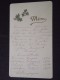 MENU - Vers 1900/1910 - Belle Carte (Vins De 1890, 1891,...) - A Voir ! - Menus