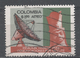 Colombia 1970. Scott #C526 (U) Radar Station And Pre-Columbian Head  (Complete Issue) - Colombie